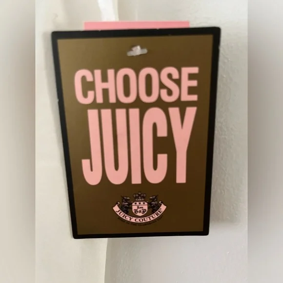 Juicy Couture Women’s White T-Shirt Size Small NWT Short Sleeve - Picture 5 of 6